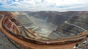 Wide open pit mine panorama
